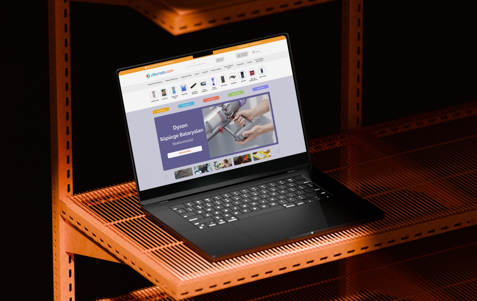 Birikim Pilleri E-ticaret Arayüz Tasarım